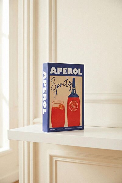 Buka Shops Retro Navy Blue'Spritz' Cocktail Themed Decorative Box - Italian D...