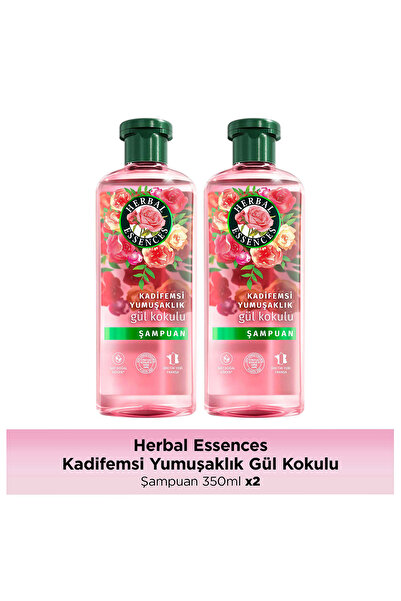 Herbal Essences Kadifemsi Yumuşaklık Gül Kokulu Şampuan 350ml x 2 Adet