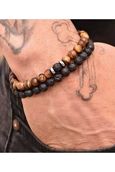 OutfitModa Set brățări bărbătești cu pietre