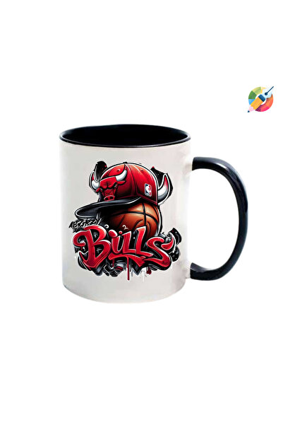 CERCİBAZAAR Printed Chicago Bulls Logo Trophy Cup