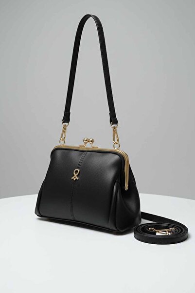 vynor atelier Kadın Askılı Omuz Çantası Minimalist Tasarım | Özel Kilit Detay...