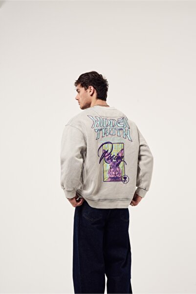 2512 Clothing سويت شيرت رابيت قصة فضفاضة قابل للغسل