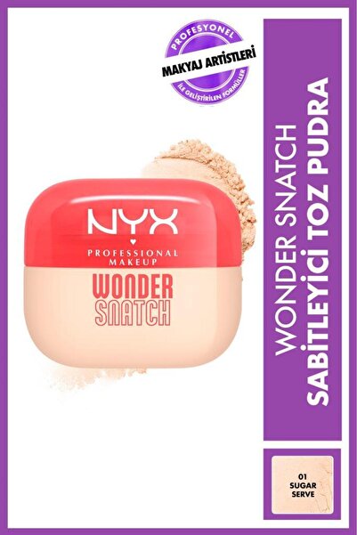 NYX Professional Makeup Wonder Snatch Sabitleyici Toz Pudra - 01 Sugar Serve