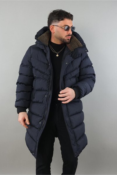 RHONES Hooded Long Men's Puffer Coat 1150