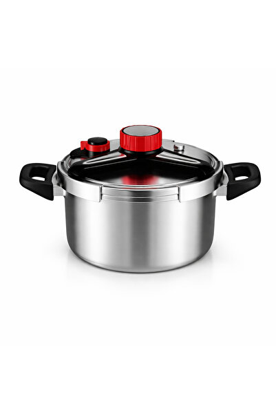 Pressure Cookers Oala sub presiune din inox 5 L, 22 cm, compatibila cu toate ...