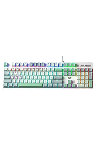 Aula S500 Brown Switch RGB Makrolu Kablolu Gaming Mekanik Oyuncu Klavyesi