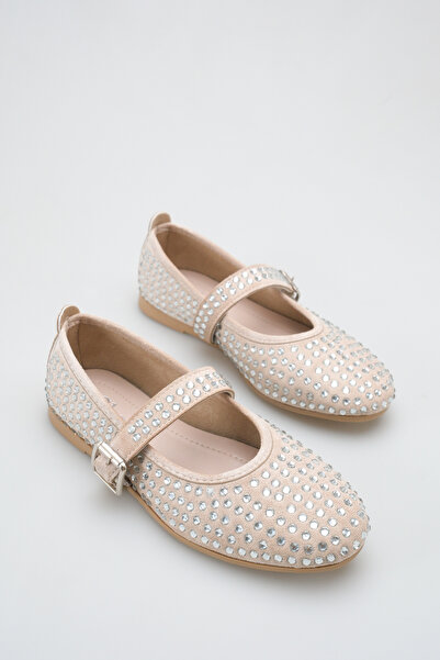 BUNİPARK Women's Stone Detailed Comfortable Orthopedic Ballerinas