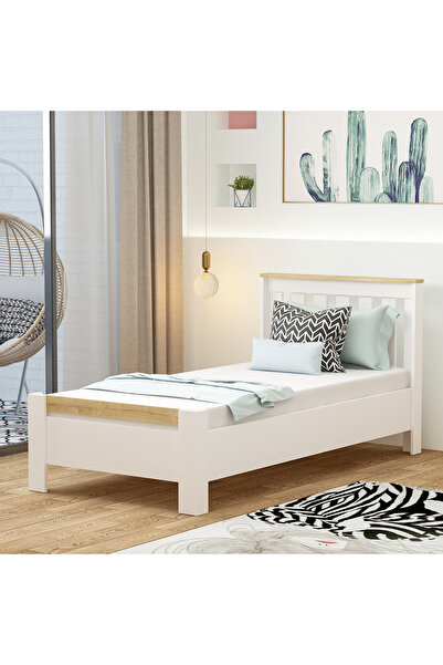 Betroya Optima Karyola Beyaz Safirmeşe 190 x 90 cm | Modern ve Dayanıklı Tek ...