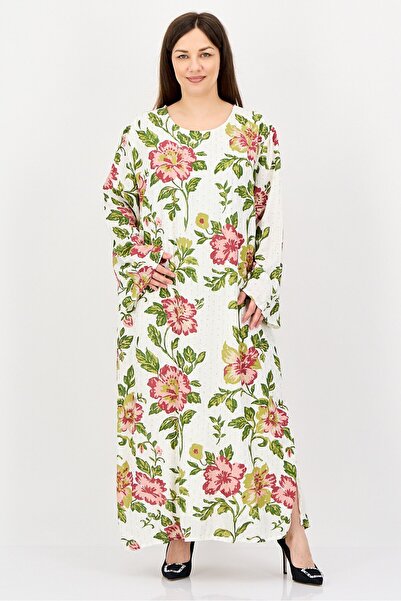 Kathy Ireland فستان ماكسي نسائي بطبعة زهور، متعدد الألوان