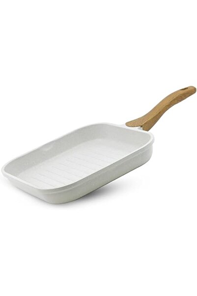 Bergner 28cm Cast Aluminum Grill Fry Pan Marble Non-Stick Trivet Scratch Resi...