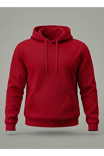 Velostra Unisex Unprinted Combed Cotton Inside Fleece-Lined K Hooded Sweatshirt