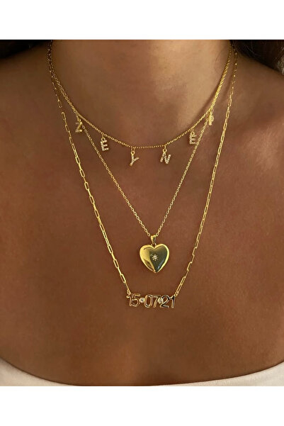 ZAFERİNAN 925 Ayar Gümüş Ataç Zincirli Tarih Kolye