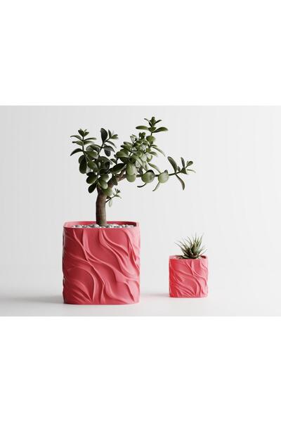 Sani Ghiveci decorativ Sani, Zephyra, mediu 90 x 90 x 87 mm, roz