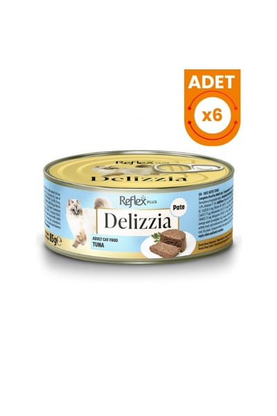 Reflex Plus Delizzia Kıyılmış Ton Balıklı Yetişkin Konserve Kedi Maması 85 Gr...