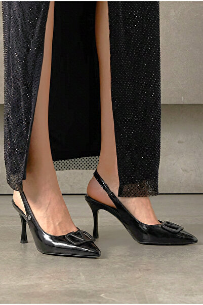 Gökhan Talay Rosalinda Гъвкава мека подметка против приплъзване (8 см) Черни ...