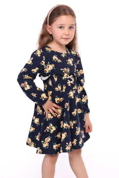 Toontoy Girl's Floral Patterned Dress