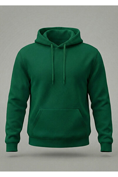 Velostra Unisex Unprinted Combed Cotton Inside Fleece-Lined K Hooded Sweatshirt