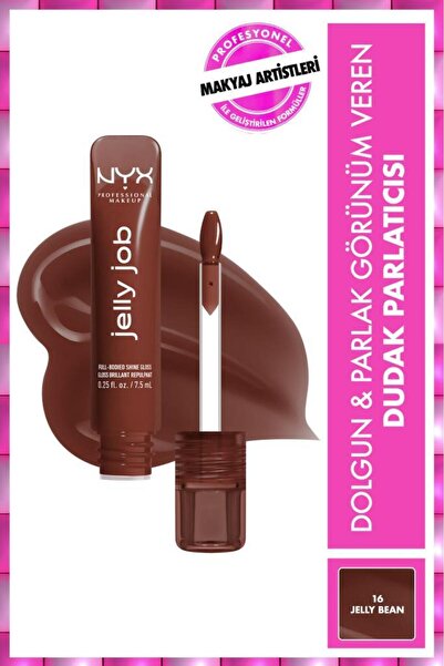 NYX Professional Makeup Jelly Job Dolgun & Parlak Görünüm Veren Dudak Parlatı...