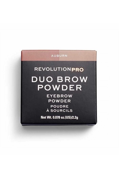 MAKEUP REVOLUTION REVOLUTION PRO, Vegan, Pudră pentru sprâncene, Roșcat desch...