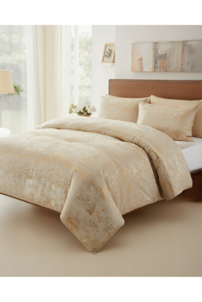 REDTAG طقم لحاف بيج مكون من 3 قطع (مقاس كينج)