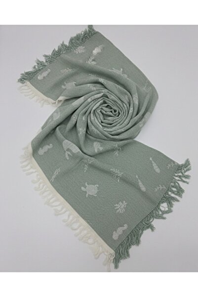 Ege Bebek Premium Quality, Single Layer 110X90 cm Fringed Luxury Muslin Blank...