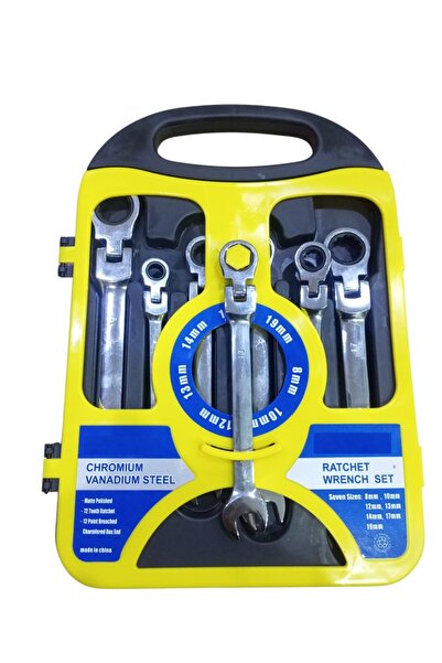Generic Professional 7-Piece Ratchet Wrench Set Chrom Vanadium Steel – Sizes ...