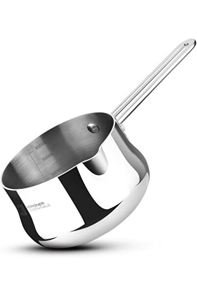 Bergner وعاء تسخين الحليب والقهوة من إسينشالز، 12 سم، 900 مل، مصنوع من الفولا...