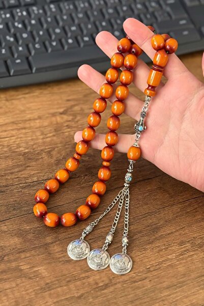 TESBİHKENTİ Agate Boy Sıkma Amber Prayer Beads