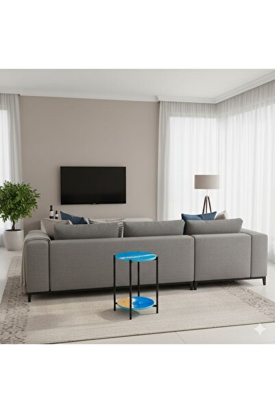 SADANHOME طاولة جانبية، طاولة قهوة حديثة لغرفة المعيشة وغرفة النوم