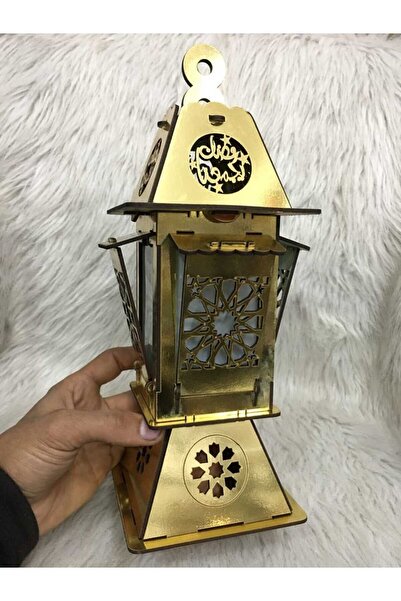 Games Elegant Ramadan crescent-shaped decoration, large lantern with light an...