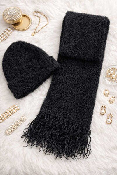 ATE ÖZGÜNEŞ TRİKO TEKSTİL Women, Scarf Beanie Set