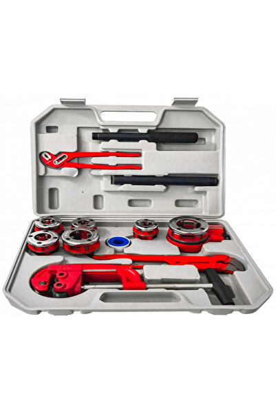 VERKE Set manual de filetat țevi 10 bucăți 1/4-1 1/14", VERKE, V07515