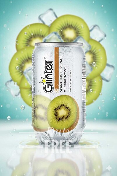 hijazigroup Glinter Kiwi Flavored Sparkling Water 350ml