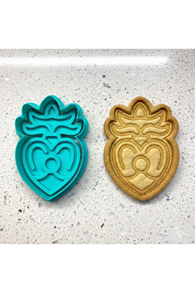 Craftelle مجموعة قوالب وختم على شكل قلب ملتهب لصنع الكوكيز |   تصميم باروكي ل...
