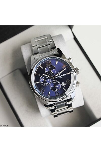 Daniel Klein ساعة يد رجالية بسوار فولاذي DK408676