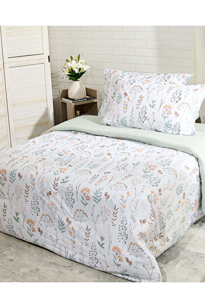 REDTAG Ivory 4 Piece Printed Comforter Set (Double Size)