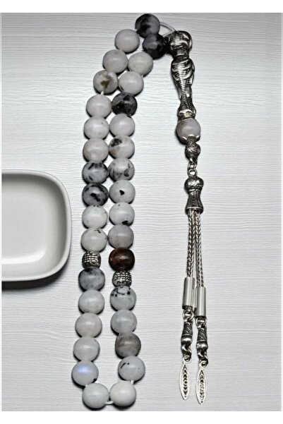 Taşmir Оригінальний місячний камінь Натуральний камінь Чотки 33 штуки