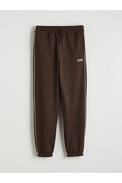 LC Waikiki Lcw Kids Brown Elastic Waist Boys' Thick Sweatpants