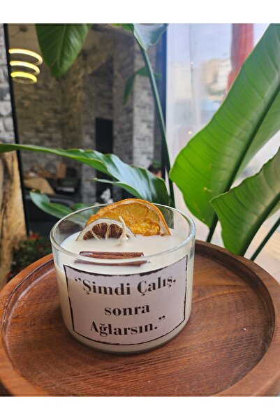 Candle Mocca mind - "Şimdi çalış sonra ağlarsın" motivasyon mumu