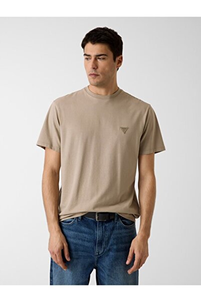 Guess Ανδρικό μπλουζάκι Jersey Μοντάλ με κανονική εφαρμογή σε μείγμα υφασμάτων