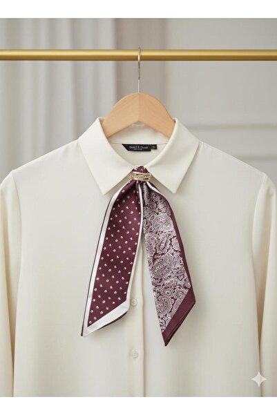 alinastore Ethnic Patterned Thin Scarf, Bandana, Ribbon (6X90Cm)