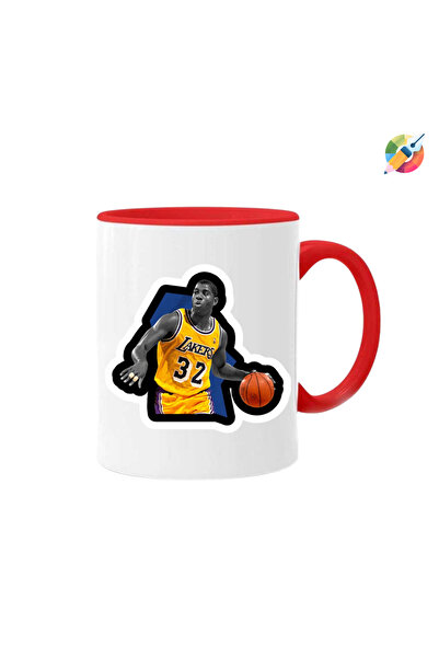 CERCİBAZAAR Magic Johnson Custom Printed Mug Cup