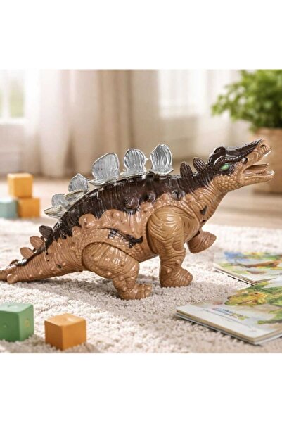 FEYSSHOP Işıklı Sesli Pilli Yürüyen Dinazor Oyuncak - Hareketli Ejderha Dinaz...