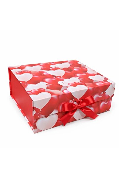 Inovius Cutie Pliabila Cadou Model Inimioare 20x18x8cm - KRMS129