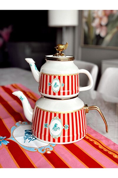 CREARTHOME Bellisima Emaye Çaydanlık