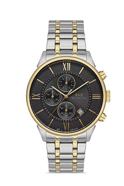 RMS Zeitmeister Rms.1.Ag1210.14 Functions Active Crystal Glass 5 Atm Water Re...