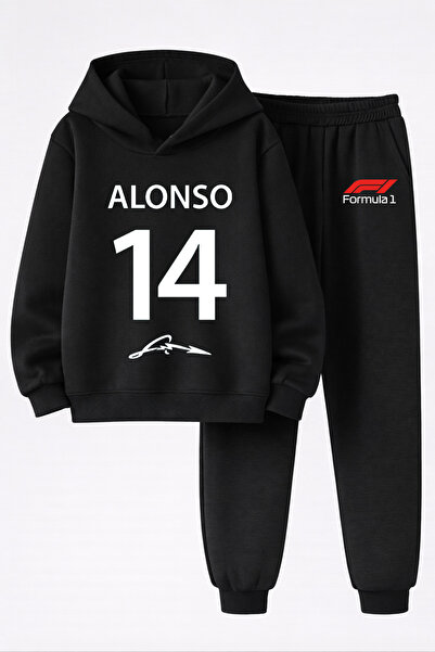 MAGORS Fernando Alonso Printed 3-Ply Quality Sweatshirt and Trackpants F1 Chi...