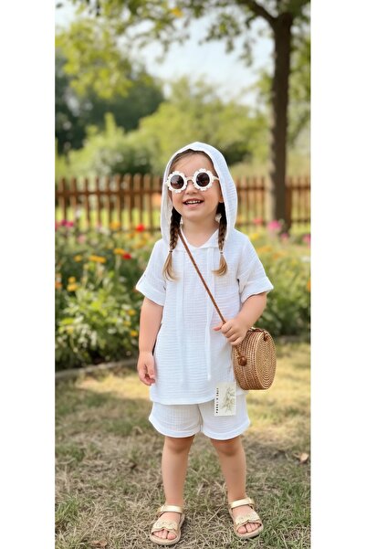 Süslüm Kids طقم كابسون من الموسلين