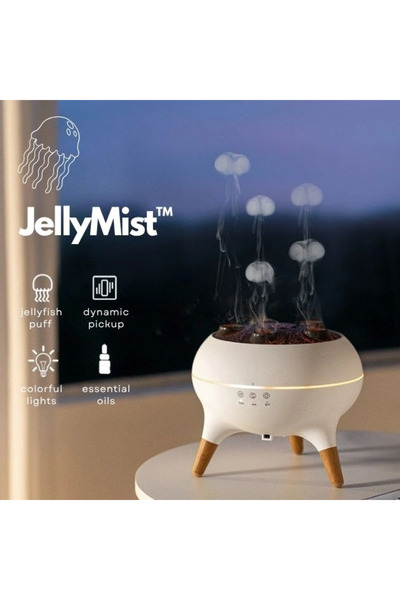 SMANIA Difuzor și umidificator LED JellyMist™ cu design de meduză