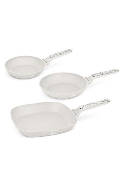 Berlinger Haus Σετ τηγανιών 3 τεμαχίων με επικάλυψη τιτανίου Sahara Marble Co...